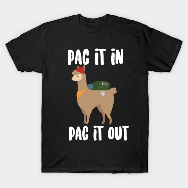 Pac It In Pac It Out Alpaca T-Shirt by Eugenex